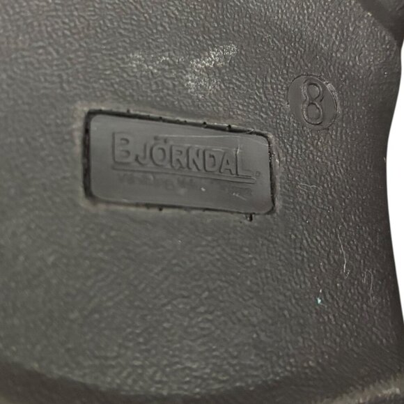 BIÖRNDAL Mens Leather Sandals Size 8 Adjustable Straps Top and Back Memory Foam - Picture 9 of 10